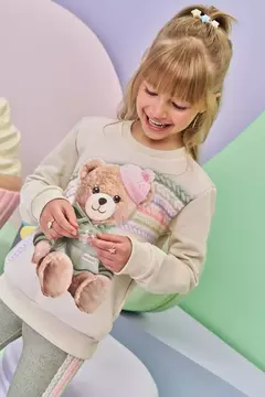 CONJUNTO DE BLUSÃO EM MOLETON COM PELUCIA E CALÇA LEGGING EM TERMOSKIN na internet