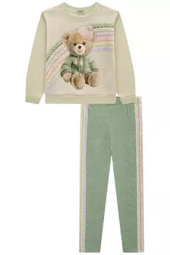 CONJUNTO DE BLUSÃO EM MOLETON COM PELUCIA E CALÇA LEGGING EM TERMOSKIN - La Mors