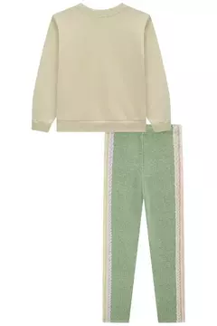 CONJUNTO DE BLUSÃO EM MOLETON COM PELUCIA E CALÇA LEGGING EM TERMOSKIN - loja online