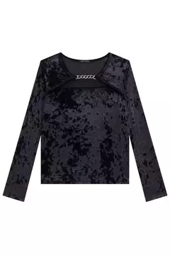 Blusa em veludo royal na internet