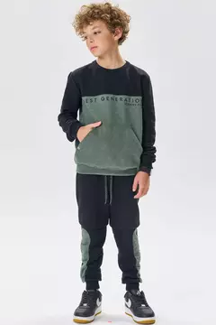 CONJUNTO DE BLUSÃO E CALÇA JOGGER EM MOLETON COM PELUCIA na internet