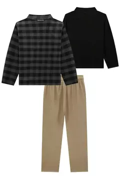 CONJUNTO DE JAQUETA REVERSÍVEL E CALÇA EM COTTON - loja online