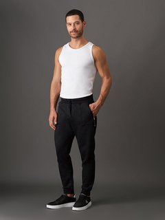 Calça De Moletom Ckj Com Recortes