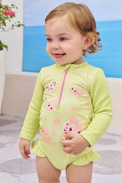 MAIÔ EM JACQUARD CATARINA COM PROTEÇÃO UV 50+