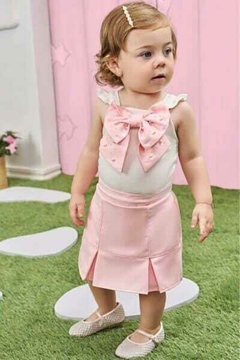 BODY EM ALÇA E SHORTS SAIA