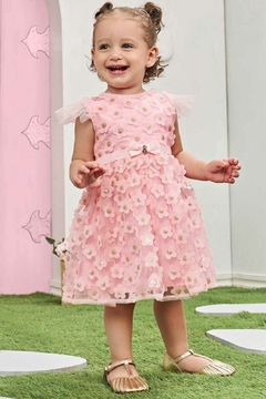 VESTIDO EM TULE BORDADO