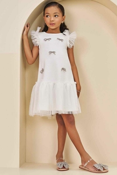 Vestido em Jacquard Catarina e Tule - comprar online