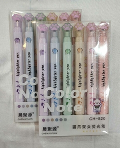 Canetas Marcadores Cat's -duas Pontas - Tons De Pastel - comprar online