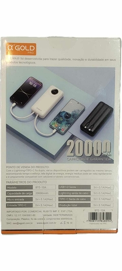 Power Bank Carregador Portátil 20000mah - comprar online