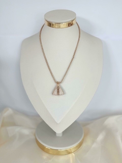 COLAR NOSSA SENHORA BICOLOR DUPLA FACE