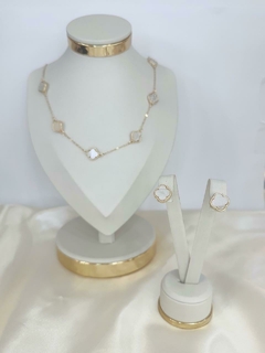CONJUNTO TREVO MADREPEROLA - comprar online