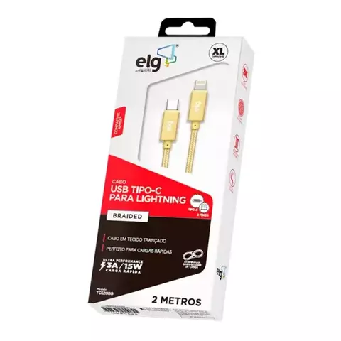 CABO USB-C LIGHTING NYLON ELG