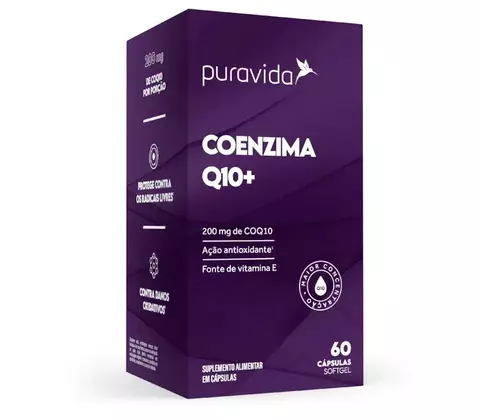 Coenzima Q10+ 200mg 60 capsulas Puravida