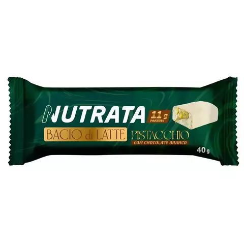 Barra de Proteína Bacio Di Latte Pistache 40g Nutrata