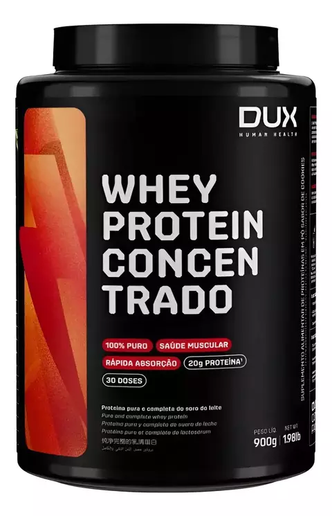 Whey Protein Concentrado Chocolate 900g Dux Nutrition