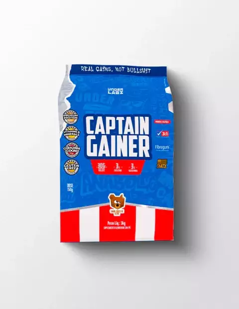 Hipercalórico Captain Gainer 3Kg Doce De Leite