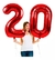 Globos de numero blister 32” del 0 al 9 - comprar online