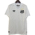 Camisa branca do Santos Futebol Clube, modelo torcedor masculino 25/26, com logo da Umbro e detalhes em azul e preto.
