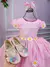 Vestido Marie Jardim Encantado Margaridas Rosa Bebe - Fernanda Belluf Galera