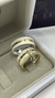 Alianças de prata 950 com detalhe dourado-7mm - comprar online