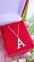 Colar com Letras de Prata | Prata Feminina Personalizada na internet