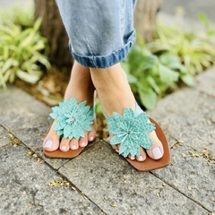 Rasteira flor - comprar online