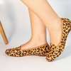 SAPATILHA ANIMAL PRINT PELOS/COURO