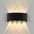 ARANDELA LED 4 LENTES 8W FACHO DUPLO PRETO