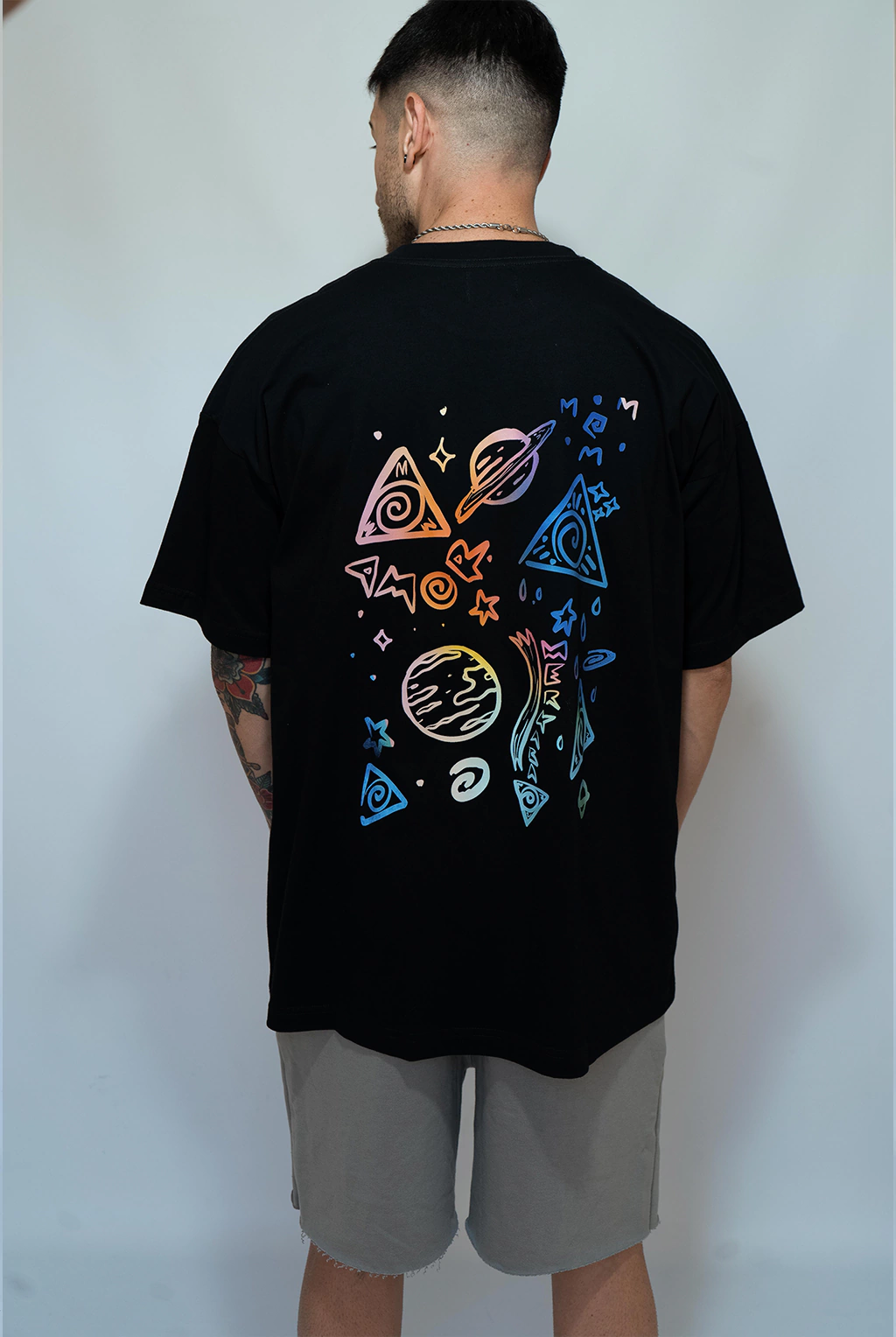 Remeron Oversize Universo v2 Negro