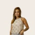 Regata Cropped Solta - Flor de lis