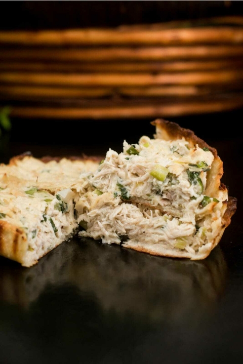 Caja de 100 tartas de pollo para cafeterías y restaurante congeladas