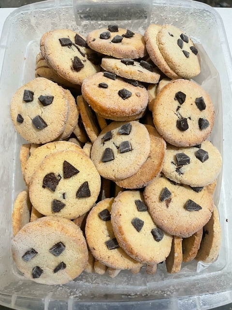 Caja de 50 cookies para cafetería y restaurante congeladas