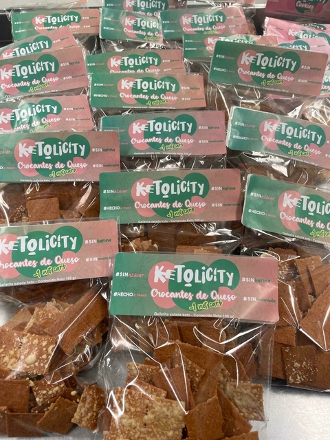 50 porciones de crocantes con packaging