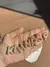 Colar Cravejado Letras Dourado