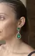 Brinco Verde Strass