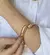 Bracelete Duas Pontas Dourado