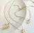 Conjunto Coração Branco 3 Peças