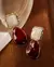 Brinco Vinho Pedra Duo - comprar online