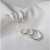 Trio de Argola em Prata 925 com Zircônia