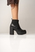 Bota de cuero con taco alto y caña de elástico (742PM) - Ventas Morrzapatos