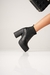 Bota de cuero con taco alto y caña de elástico (742PM) - tienda online