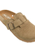Zuecos de cuero y de gamuza con base birk (10JO)