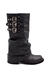 Bota de eco cuero con caña alta volcada y hebillas (EMILIA) - comprar online