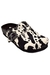 Zueco de cuero importado con textura de pelo y base birk (101JO) - tienda online
