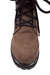 Borcego de cuero con caña corta y puño acolchado con suela track (615GU) - Ventas Morrzapatos