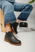 Bota de cuero con elasticos y suela baja (1592ML) - comprar online