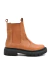 Bota de cuero con caña media, suela track y elasticos (2503GR) - comprar online