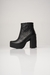 Bota de cuero con taco alto y tachas negras (719PM) - Ventas Morrzapatos