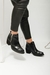 Bota texana de cuero con taco y cierres laterales (520GU) - comprar online