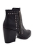 Bota de cuero con taco, tachas y cierres (417PM) - tienda online